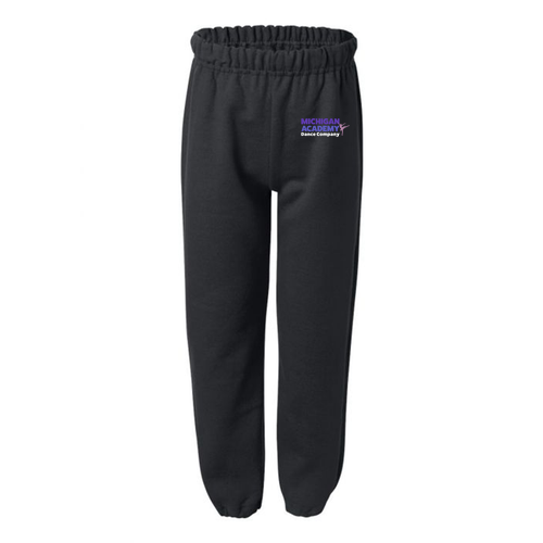 Youth Gildan Elastic Bottom Sweatpants -- Black