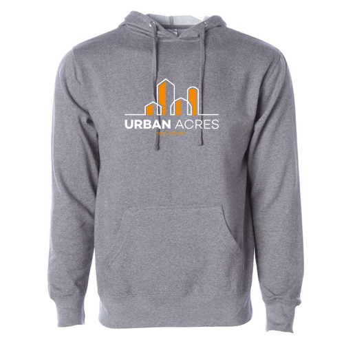 Independent Trading Midweight Hooded Sweatshirt -- Gunmetal Heather