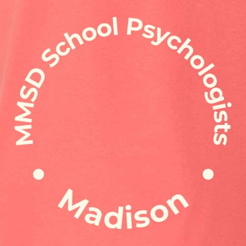 MMSD School Psychologist T-Shirt -- Coral Silk