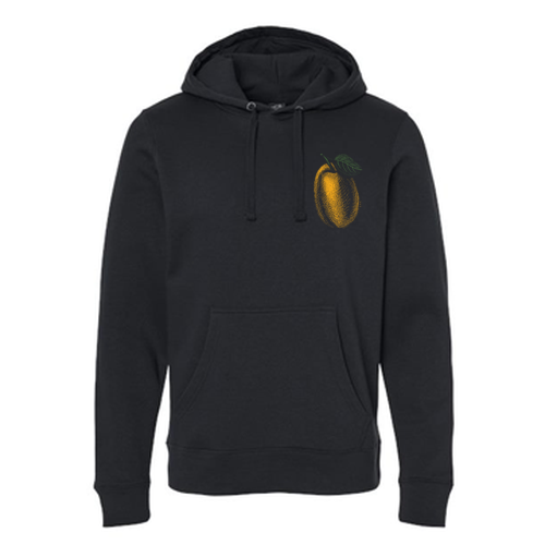Adult Apricot Pullover Hooded Sweatshirt -- Black