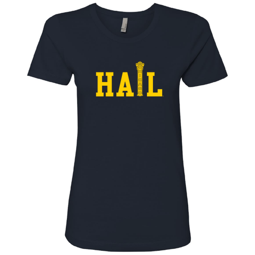 Ladies Next Level Soft Fitted Boyfriend Tee -- Midnight Navy, Marquee