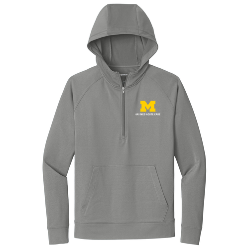 Sport-Tek Sport-Wick Stretch 1/2-Zip Hoodie -- Charcoal Grey