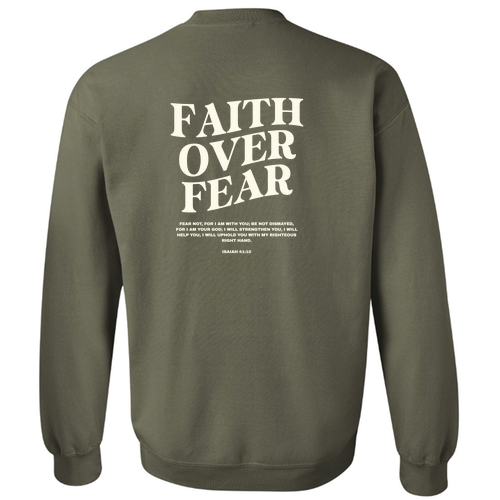 Gildan Heavy Blend Crew Neck Sweatshirt -- Military Green