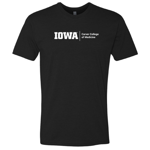 Horizontal Lockup Next Level Mens CVC Crew -- Black