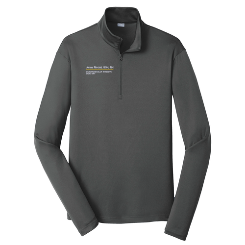 Sport-Tek PosiCharge Competitor Quarter Zip Pullover -- Iron Grey