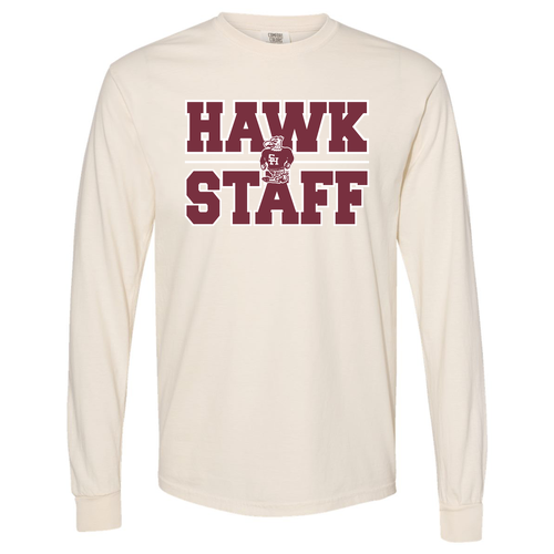 Comfort Colors Unisex Garment-Dyed Heavyweight Long Sleeve T-Shirt -- Ivory
