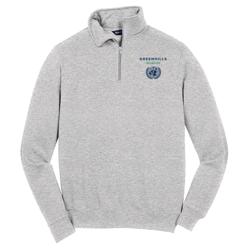 Sport Tek Soft Quarter Zip Sweatshirt -- Athletic Heather
