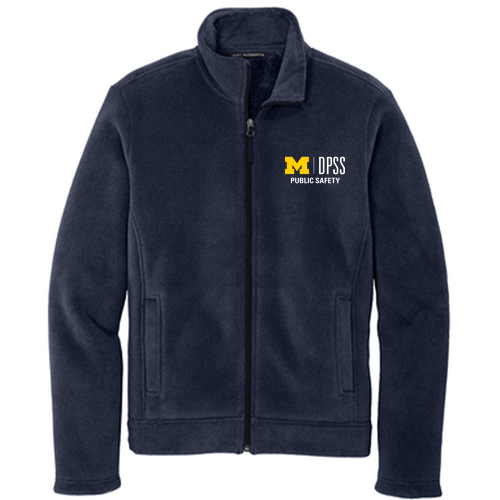 Mens/Unisex Port Authority Ultra Warm Brushed Fleece Jacket -- Insignia Blue / River Blue Navy