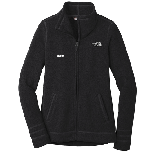 Cardiology North Face Ladies Sweater Fleece Jacket -- TNF Black Heather