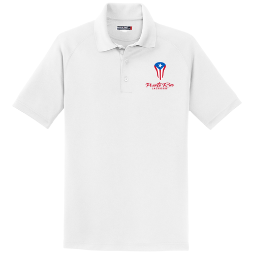 Sport-Tek Dry Zone Raglan Polo -- White