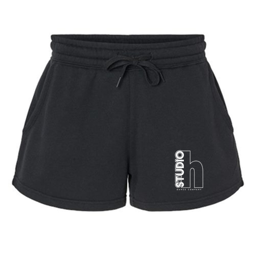 Independent Trading Co. Women's lightweight California Wave Wash Sweatshorts -- Black