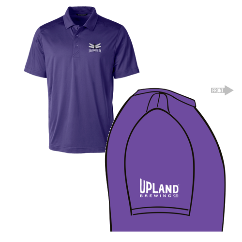 Cutter & Buck Prospect Textured Stretch Men's Short Sleeve Polo -- College Purple