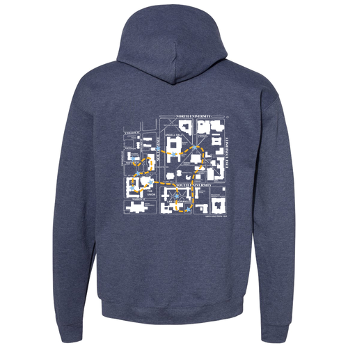 Unisex  Hooded Sweatshirt -- Navy
