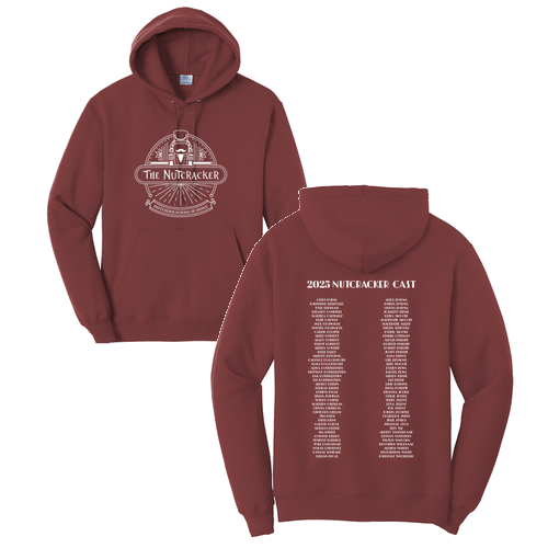 Port and Company Core Fleece Pullover Hooded Sweatshirt -- Maroon