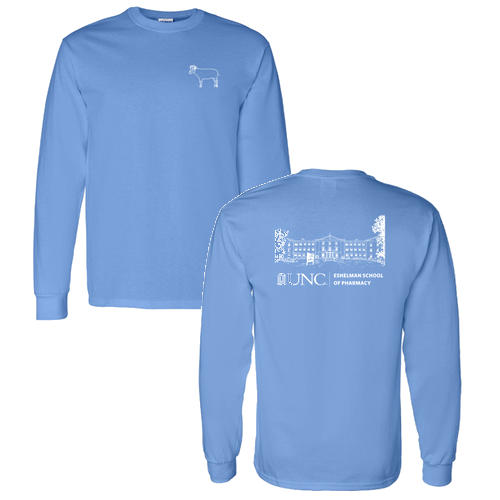 Gildan Cotton Longsleeve T-Shirt -- Carolina Blue