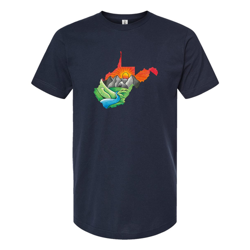 Tultex Unisex Tee with Tear Away Tag -- Navy