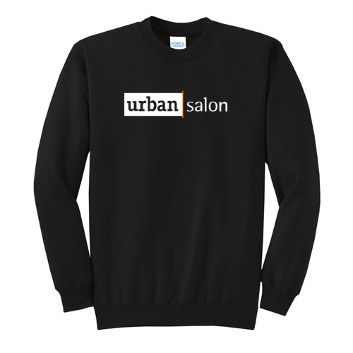 Urban Salon Port and Company Classic Crewneck Sweatshirt -- Jet Black