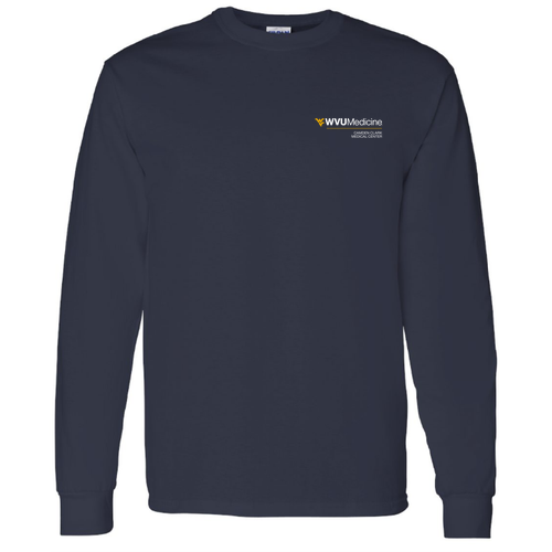 Gildan Heavy Cotton Longsleeve Basic T-Shirt -- Navy