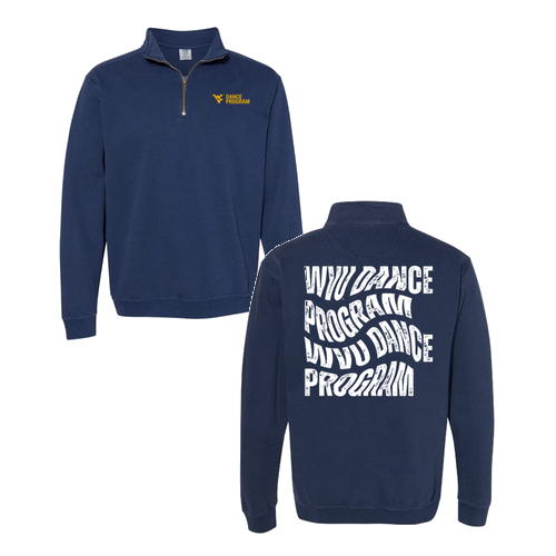 Comfort Colors Unisex Garment-Dyed Quarter-Zip Sweatshirt -- True Navy