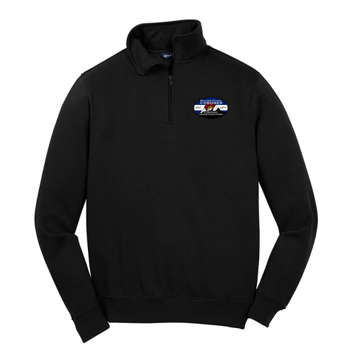 Sport Tek Quarter Zip Sweatshirt -- Black