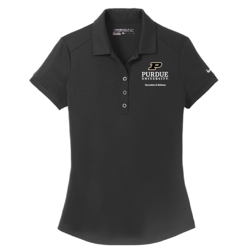 Nike Golf Ladies DriFit Smooth Performance Modern Fit Polo -- Black