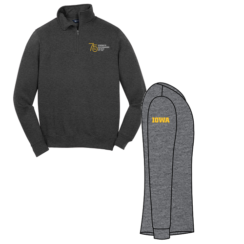 Sport Tek Quarter Zip Sweatshirt -- Graphite Heather