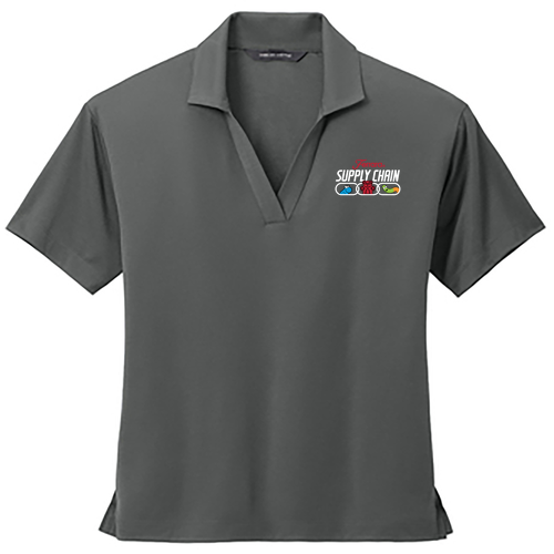 Mercer+Mettle Women's Stretch Jersey Polo -- Anchor Grey