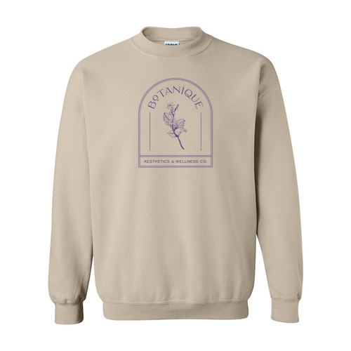 Botanique Floral Gildan Crewneck Sweatshirt -- Sand