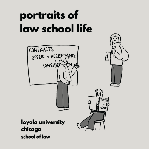 Portraits Of Law School Basic T-Shirt -- Ash