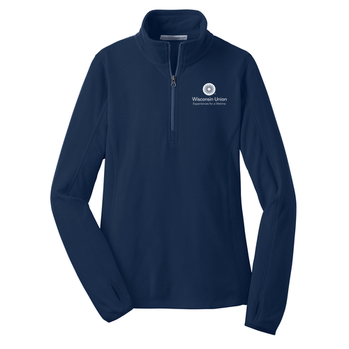 Port Authority Ladies Microfleece 1/2 Zip Pullover -- True Navy