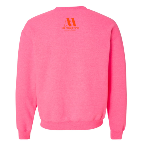 Gildan Heavy Blend Crew Neck Sweatshirt -- Safety Pink