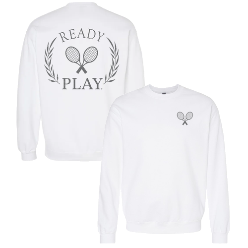 Gildan Adult Softstyle Fleece Crew Sweatshirt -- White