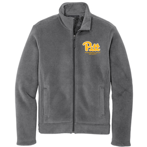 Port Authority Ultra Warm Brushed Fleece Jacket -- Gusty Grey / Sterling Grey