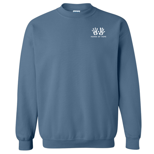 Gildan Heavy Blend Crew Neck Sweatshirt -- Indigo Blue