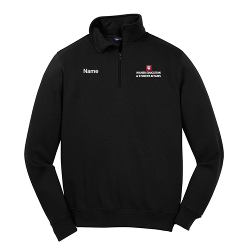 Sport Tek Quarter Zip Sweatshirt -- Black