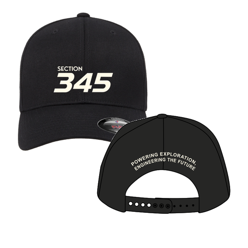 Yupoong Flexfit Mid-Profile Structured Wool Hat -- Black