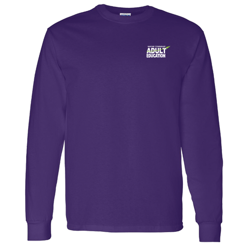 Gildan Heavy Cotton Longsleeve Basic T-Shirt -- Purple
