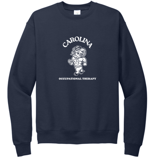 Hanes EcoSmart Crewneck Sweatshirt -- Navy