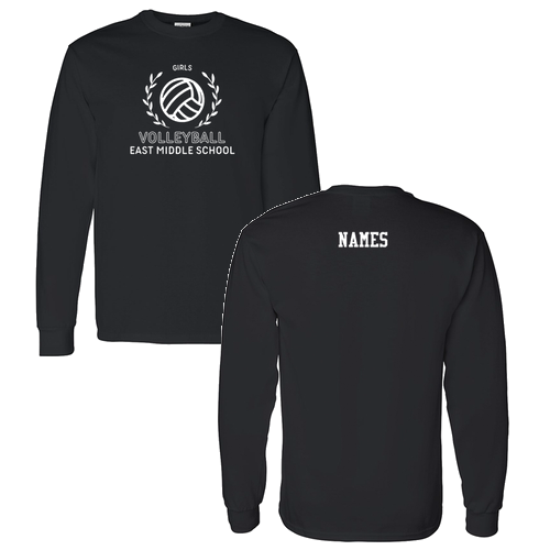 Gildan Heavy Cotton Longsleeve Basic T-Shirt -- Black