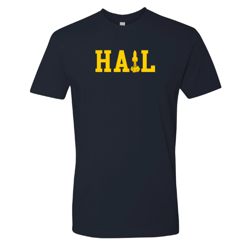 Mens/Unisex Next Level Soft Fitted Short Sleeve Tee -- Midnight Navy, Space Logo