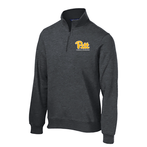 Sport Tek Quarter Zip Sweatshirt -- Graphite Heather