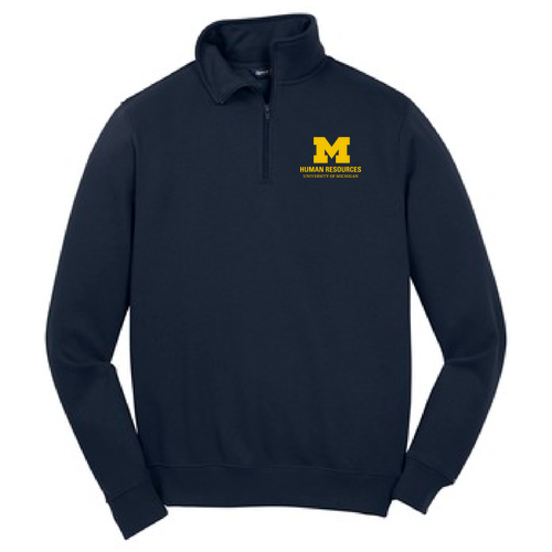 Sport Tek Quarter Zip Sweatshirt -- True Navy