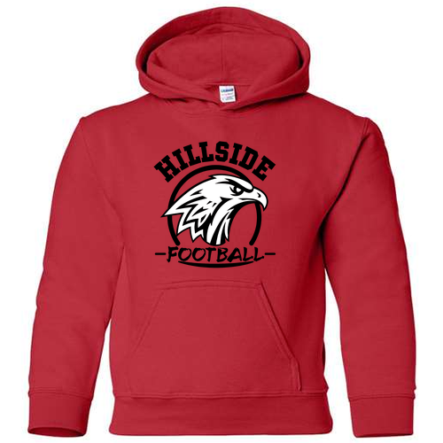 Gildan Heavy Blend Youth Hooded Sweatshirt -- Red