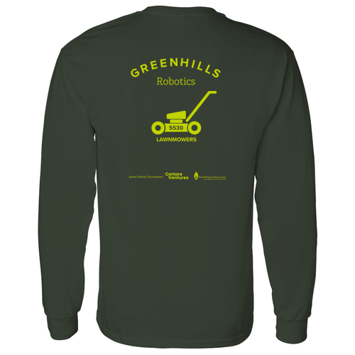 Mens/Unisex Gildan Heavy Cotton Longsleeve Basic T-Shirt -- Forest Green
