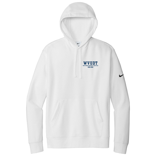 Nike Club Fleece Sleeve Swoosh Pullover Hoodie -- White