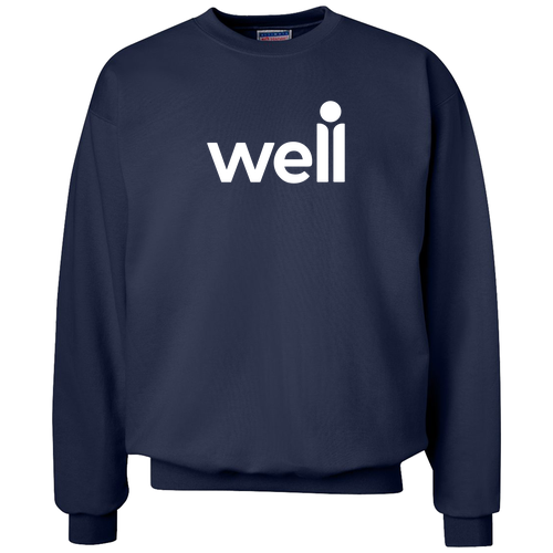 Hanes 90/10 Ultimate Cotton Crew Sweat -- Navy