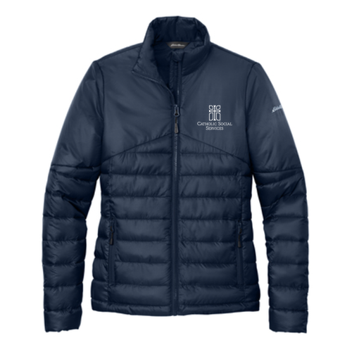 Eddie Bauer Ladies Quilted Jacket -- River Blue Navy