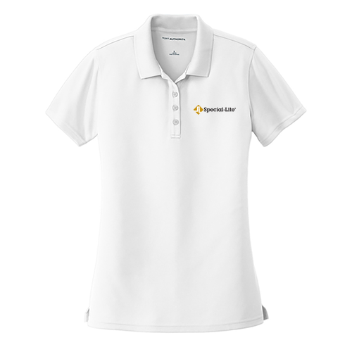 Port Authority Ladies Dry Zone UV Micro Mesh Polo -- White