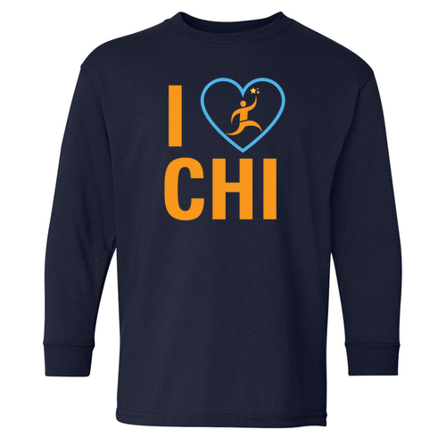 YOUTH Basic Long Sleeve Tee -- Navy