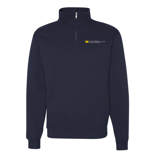Men/Unisex Jerzees 9.3 Oz 50/50 Nublend Quarter Zip Sweatshirt -- J Navy, ~$37